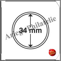 CAPSULES pour PIECES de 34 mm - Boite de 10 (310430 ou GRIPS34)