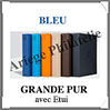 Reliure GRANDE PUR - AVEC Etui assorti - BLEU -  Reliure 1er Prix (359532 ou GRPURSETBL) Leuchtturm