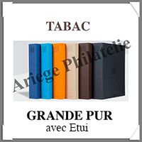 Reliure GRANDE PUR - AVEC Etui assorti - TABAC -  Reliure 1er Prix (359528 ou GRPURSETBR)