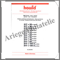 HAWID Assortiment de 200 Bandes TRANSPARENTES : Environ 400 grammes (366372)