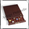 MEDAILLIER LIGNUM Empilable en BOIS - 48 CASES - Plaques de Muselets (327395 ou HMB48) Leuchtturm