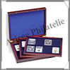 COFFRET ACAJOU - 3 Etages - 24 Cases Rectangulaires de 63x85 mm - Pour SLABS (309278 ou HMK3T24USK) Leuchtturm