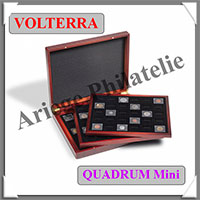 COFFRET ACAJOU - 3 Etages - 90 Cases Rectangulaires de 63x85 mm - Pour QUADRUM Mini (361200 ou HMK3T30MS)