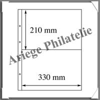 Feuilles KANZLEI 2C - TRANSPARENTES - 2 Poche (304329 ou KANZLEI2C)