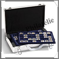 VALISE  ALUMINIUM - CARGO L6 - Pour 240 Pices de 2 EUROS en Capsules (343105 ou KO3-Q33