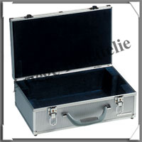 VALISE  ALUMINIUM - VIDE - Pour 12 PLATEAUX type TAB (322142 ou KO6 LEER ou CARGO L12)