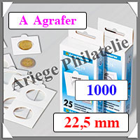 CADRES MONNAIES  Agrafer - 22,5 mm - Boite de 1000 (342117 ou KR22,5/1000)