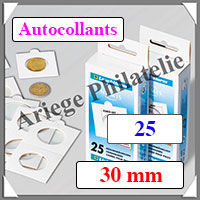 CADRES MEDAILLES Autocollants - 30 mm - Boite de 25 (300462 ou KRS30)