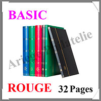 Classeur BASIC - 32 Pages BLANCHES - ROUGE (334124 ou L4-16-R)