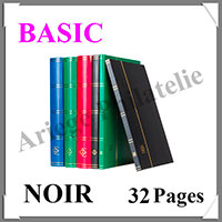 Classeur BASIC - 32 Pages BLANCHES - NOIR (324812 ou L4-16-S)