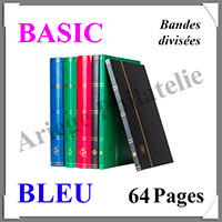 Classeur BASIC - 64 Pages BLANCHES - BLEU - Bandes divises (317849 ou L4-32-TBL)