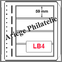 Feuilles LB4 - 4 Bandes : 190x59 mm (337872 ou LB4)