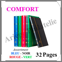 Classeur COMFORT- 32 Pages NOIRES - ASSORTIMENT (339070 ou LSP4-16)