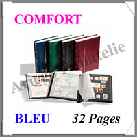 Classeur COMFORT- 32 Pages BLANCHES - BLEU (341309 ou LP4-16-BL)