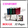 Classeur COMFORT- 32 Pages BLANCHES - ROUGE (341308 ou LP4-16-R) Leuchtturm