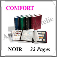 Classeur COMFORT- 32 Pages BLANCHES - NOIR (341311 ou LP4-16-S)