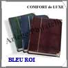 Classeur COMFORT de LUXE - 64 Pages BLANCHES - BLEU ROI - Coins Renforcs (329276 ou LP4-32AMBL) Leuchtturm