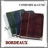 Classeur COMFORT de LUXE - 64 Pages BLANCHES - BORDEAUX - Coins Renforcs (332059  ou LP4-32AMR) Leuchtturm