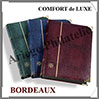 Classeur COMFORT de LUXE - 64 Pages NOIRES - BORDEAUX - Coins Renforcs (341943  ou LSP4-32AMR) Leuchtturm