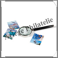 LOUPE  MANCHE EBONY - Grossissement x3 - Lentille 50 mm (361655 ou LU13)