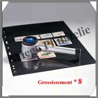 LOUPE  POSER - 3 LED - Grossissement x8 - Lentille 30 mm (325852 ou LU151)