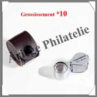 LOUPE de PRECISION Chrome - Grossissement x10  - Lentille 18 mm (302628 ou LU24)