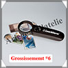 LOUPE de POCHE - 1 LED - Grossissement x6  - Lentille 35 mm (359831 ou LU29LED) Leuchtturm