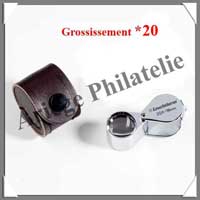 LOUPE de PRECISION Chrome - Grossissement x20 - Lentille 18 mm (338882 ou LU42)