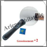 LOUPE  MANCHE CHOPARZ - Grossissement x2  - Lentille 90 mm (333010 ou LU5 ou CHOPARZ 2)