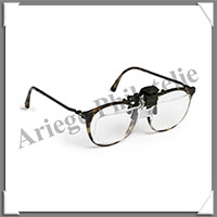 LOUPE LUNETTES CLIP - Grossissement de x2 (367161 ou LUCLIPR)