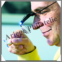 LOUPE LUNETTES VISIR - 1 LED - 3 Grossissements de x1,5  3,5  (300142 ou LU200LED ou LUVISIR)