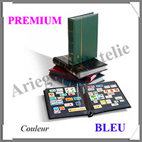 Classeur PREMIUM - 32 Pages NOIRES -Sans ETUI -  BLEU (304065 ou LZS4-16N-BL)