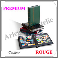 Classeur PREMIUM - 64 Pages NOIRES -Sans ETUI -  ROUGE (337807 ou LZS4-32N-R)