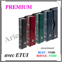 Classeur PREMIUM - 32 Pages NOIRES -Avec ETUI assorti -  ASSORTIMENT (341460 ou LZS4-16)