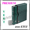 Classeur PREMIUM - 32 Pages NOIRES -Avec ETUI assorti -  VERT (326398 ou LZS4-16-G) Leuchtturm