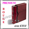 Classeur PREMIUM - 32 Pages NOIRES -Avec ETUI assorti -  ROUGE (329277 ou LZS4-16-R) Leuchtturm