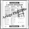 GRANDE - Recharges M 20K - Paquet de 5 Feuilles pour Pices ou Mdailles Encadres (324851 ou M 20K) Leuchtturm