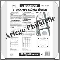 GRANDE - Recharges M 20K - Paquet de 5 Feuilles pour Pices ou Mdailles Encadres (324851 ou M 20K)