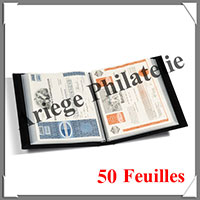 Album pour 1O0 DOCUMENTS - Avec 50 Feuilles Transparentes Fixes !363224 ou MAP50PPS)