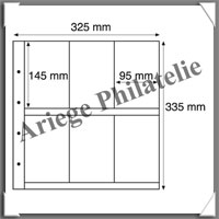 Feuilles MAX 6C - Pour CPA - VERTICALES - Transparentes  (317215 ou MAX6C)