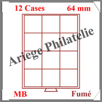 MEDAILLIER Fum - 12 Compartiments Carrs de 64 mm (331404 ou MB12)