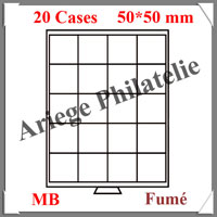 MEDAILLIER Fum - 20 Compartiments Carrs de 50 mm (327468 ou MB20MS)