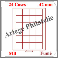 MEDAILLIER Fum - 24 Compartiments Carrs de 42 mm (307311 ou MB24)