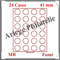 MEDAILLIER Fum - 24 Compartiments Circulaires de 41 mm (302572 ou MB24R-41)