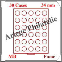 MEDAILLIER Fum - 30 Compartiments Circulaires de 34 mm (308810 ou MB30R-34)