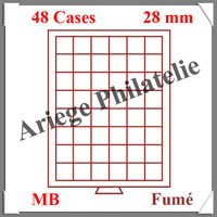 MEDAILLIER Fum - 48 Compartiments Carrs de 28 mm (337801 ou MB48-28)