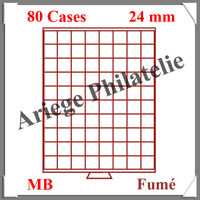 MEDAILLIER Fum - 80 Compartiments Carrs de 24 mm (316663 ou MB80)