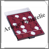 MEDAILLIER Fum - 63 Cases pour Capsules de 16,5 mm (309829 ou MBCAPS16-5)