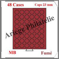 MEDAILLIER Fum - 48 Cases pour Capsules de 23 mm (309351 ou MBCAPS23)