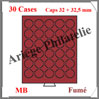 MEDAILLIER Fum - 30 Cases pour Capsules de 32 et 32,5 mm (315873 ou MBCAPS32) Leuchtturm